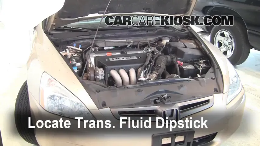 2004 Honda Accord EX 2.4L 4 Cyl. Sedan (4 Door) Transmission Fluid Check Fluid Level